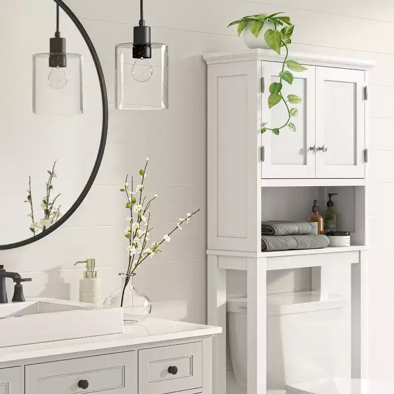 Etagere salvaspazio in legno da posizionare sopra il WC