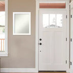 Specchio da parete 53,3 x 68,6 cm non smussato con cornice stretta bianca