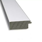 Specchio da parete 31" x 25" non bisellato con cornice stretta bianca