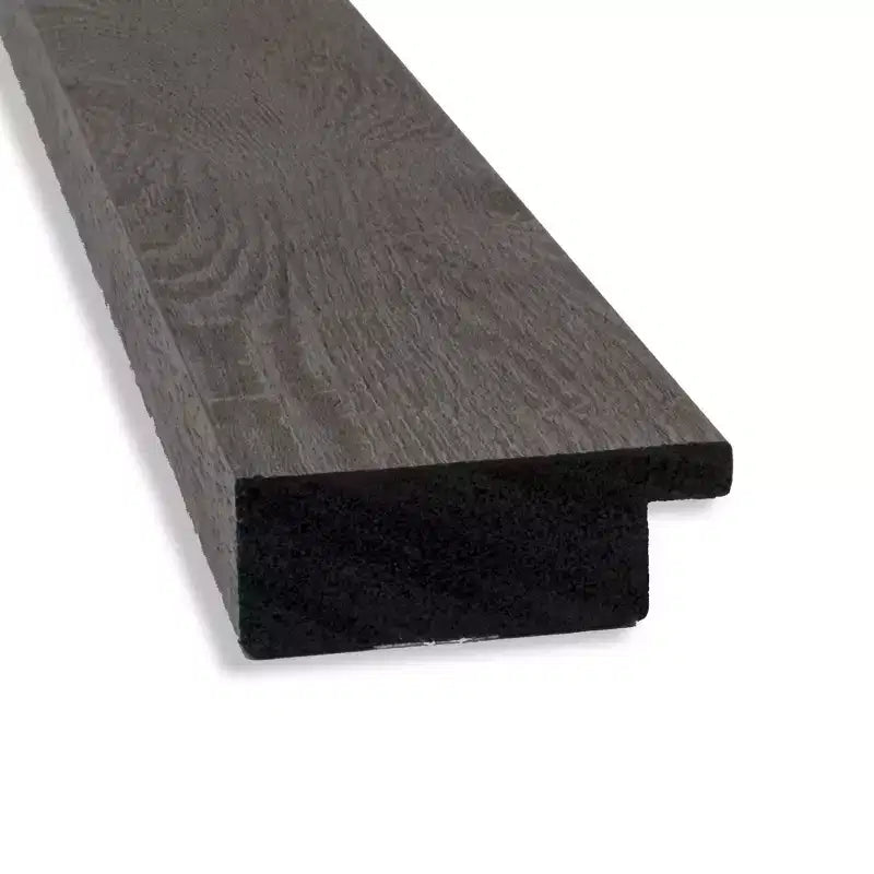 Specchio da parete rettangolare con cornice in legno grigio, 39,5 x 27,5 pollici