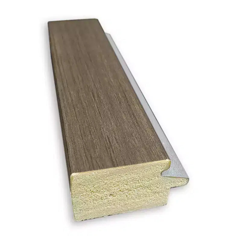 Specchio da parete rettangolare per bagno 104 x 76 cm con cornice stretta marrone