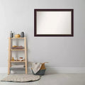 Specchio da parete per bagno incorniciato in legno 40" x 28"