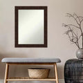 Specchio da parete per bagno con cornice 22" x 28" – Rettangolare, color bronzo, da parete