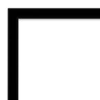 Specchio da parete quadrato 27,5" x 27,5" con cornice nera