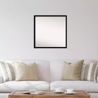 Specchio da parete quadrato 27,5" x 27,5" con cornice nera