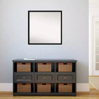 Specchio da parete quadrato 27,5" x 27,5" con cornice nera
