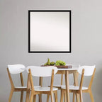 Specchio da parete quadrato 27,5" x 27,5" con cornice nera
