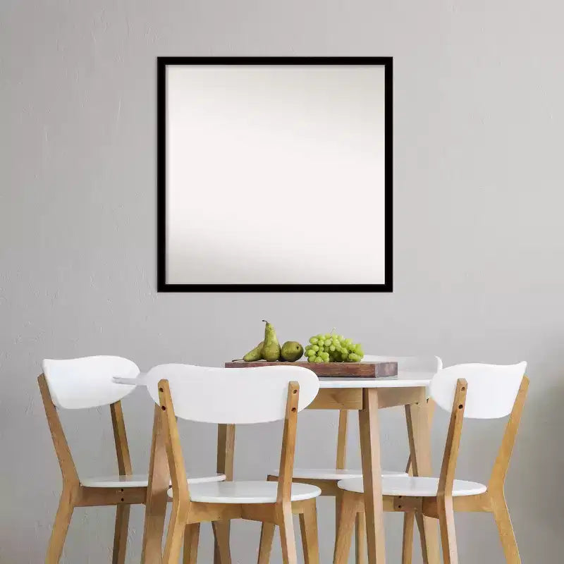 Specchio da parete quadrato 27,5" x 27,5" con cornice nera
