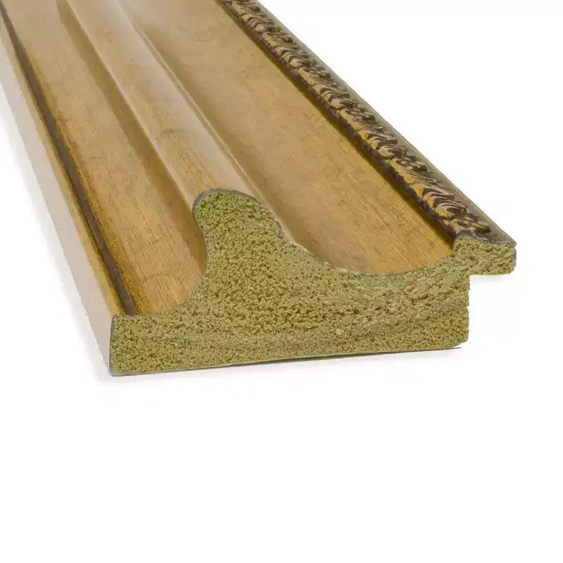 Specchio da parete rettangolare incorniciato per bagno, 33,75 x 27,75 pollici, cornice dorata