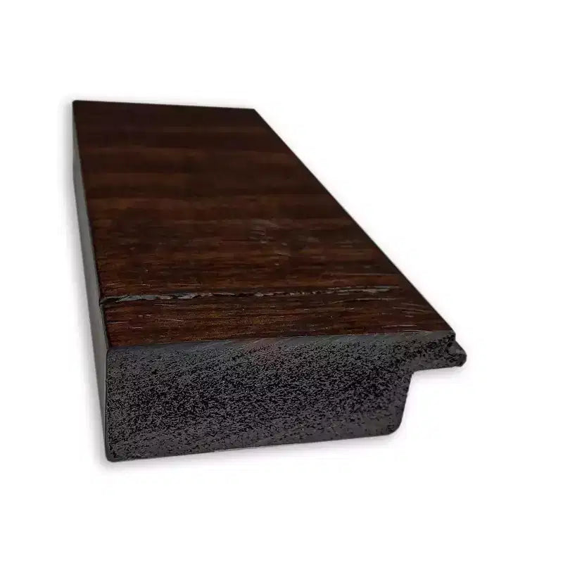Specchio da parete rettangolare per bagno da 41" x 30" con cornice stretta marrone