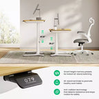 Scrivania Elettrica Regolabile in Altezza con Cassetto Contenitore