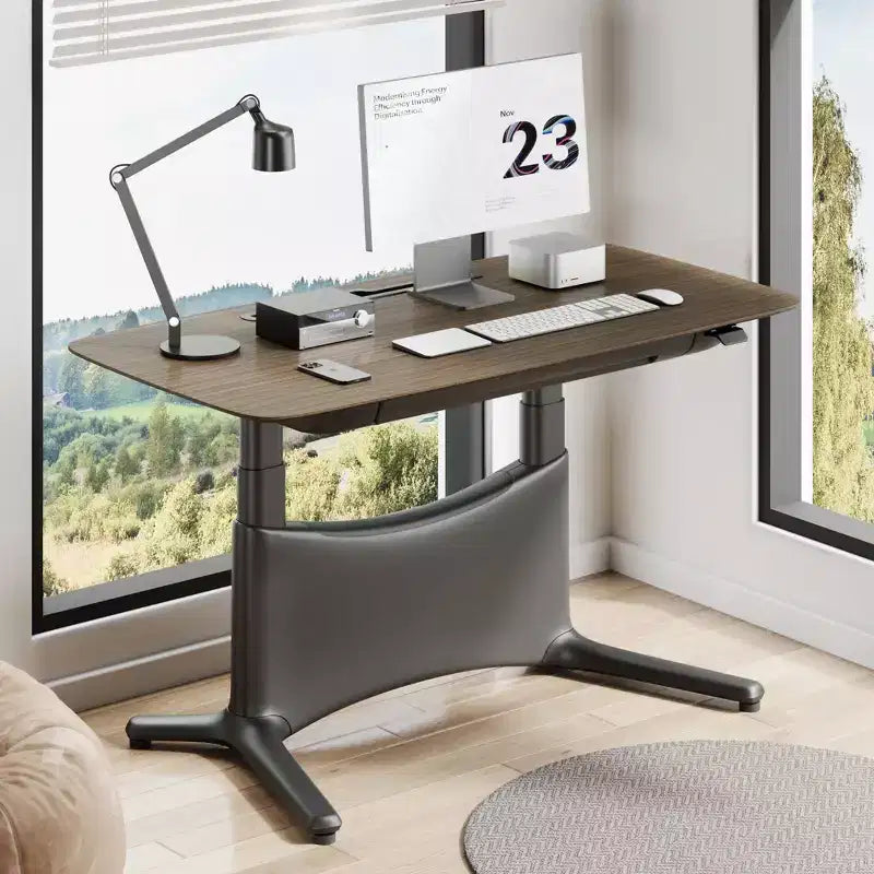 Scrivania Elettrica Regolabile in Altezza con Cassetto Contenitore
