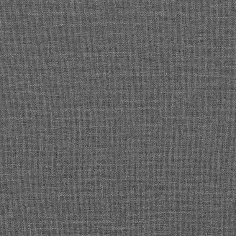 Set divanetto a 2 posti imbottito – Tessuto grigio scuro con telaio in metallo