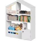 Libreria per bambini a 3 ripiani con luce a sensore di movimento