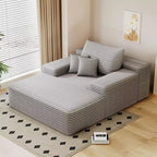 Chaise longue oversize – Peluche effetto pelliccia, 173 x 130 cm