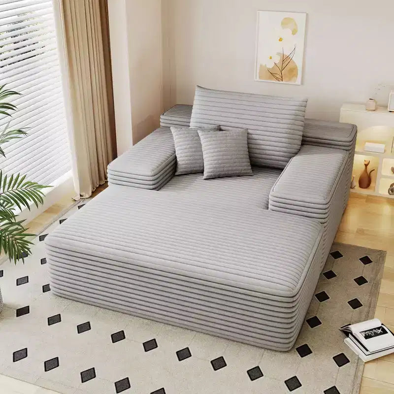Chaise longue oversize – Peluche effetto pelliccia, 173 x 130 cm