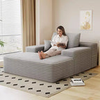 Chaise longue oversize – Peluche effetto pelliccia, 173 x 130 cm