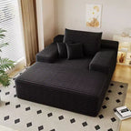 Chaise longue oversize – Peluche effetto pelliccia, 173 x 130 cm