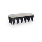 Meridian Furniture,Altair Velour Fur Fabric Bench