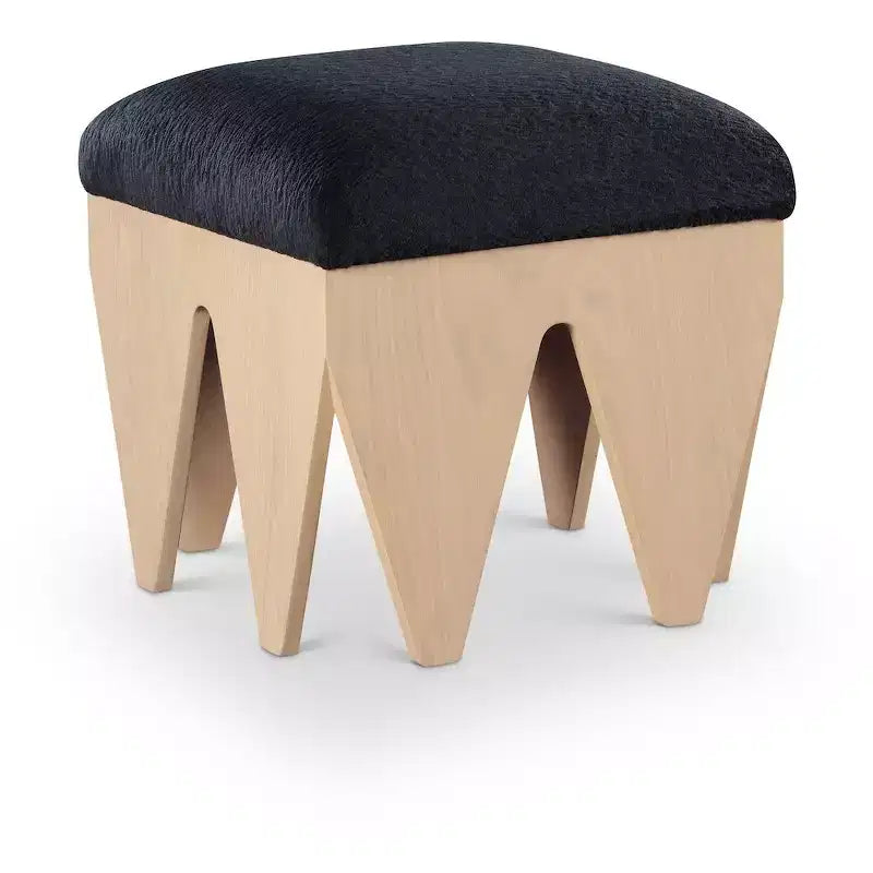 Meridian Furniture,Altair Velour Fur Fabric Bench