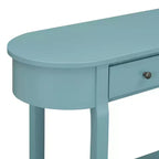 Consolle retrò con design curvo – Verde turchese