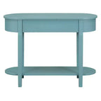Consolle retrò con design curvo – Verde turchese
