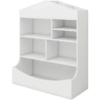 Libreria e contenitore per giocattoli per bambini – 9 scomparti, bianco