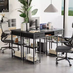 Scrivania piccola per ufficio domestico con contenitore – 120 x 40 x 77,7 cm