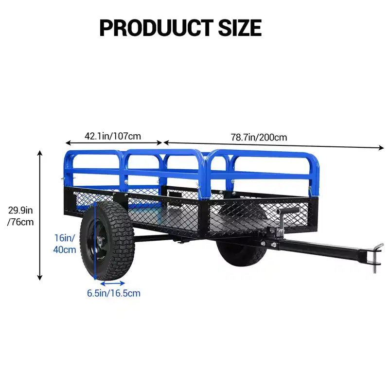 Carrello ribaltabile in acciaio per impieghi gravosi – Capacità 680 kg, 0,42 metri cubi