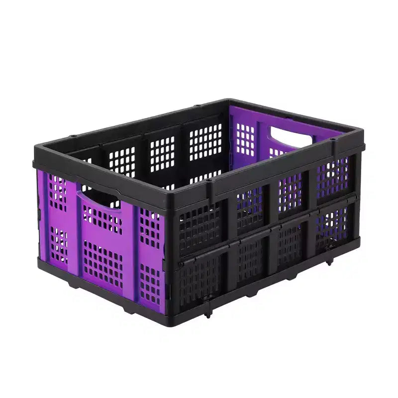 Cesti portaoggetti pieghevoli – 22x15,7x10,2 pollici, contenitori pieghevoli in PVC extra spesso, impilabili