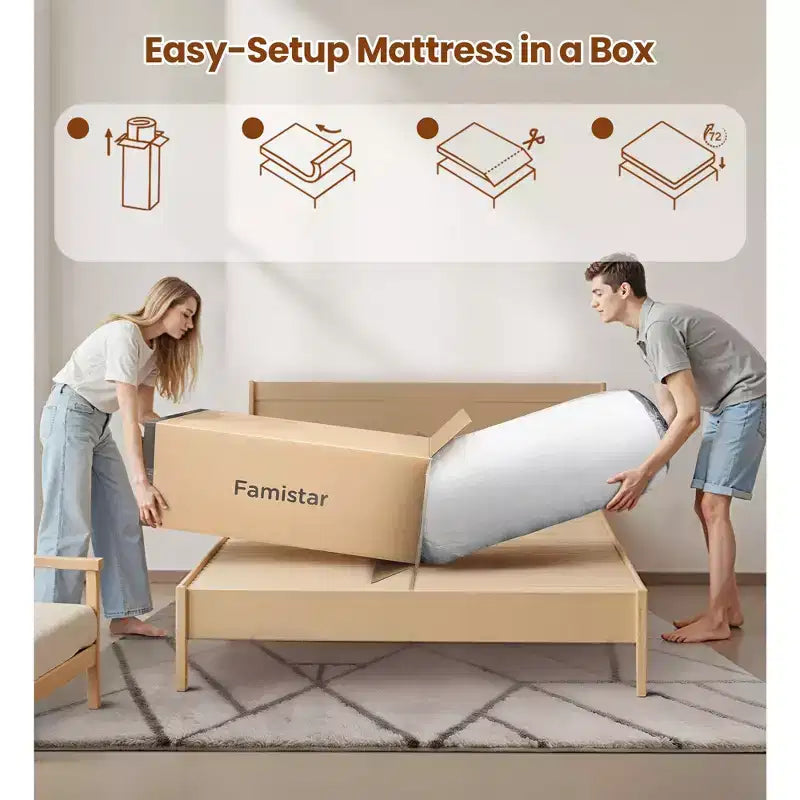 Materasso Ibrido King Size 14 Pollici – Memory Foam e Molle Insacchettate