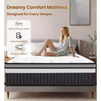 Materasso Ibrido King Size 14 Pollici – Memory Foam e Molle Insacchettate