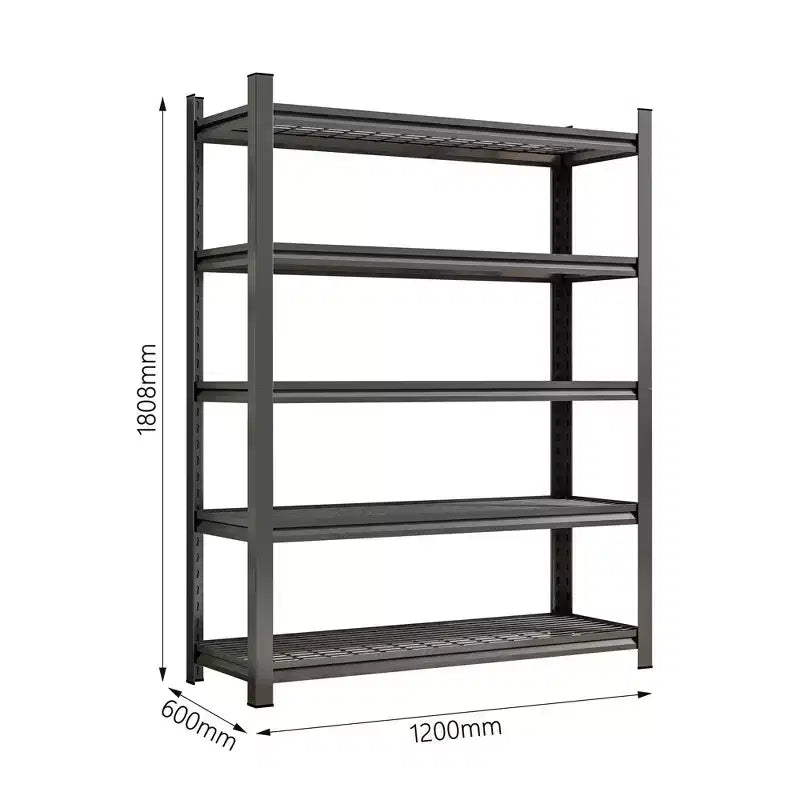 Scaffale metallico regolabile a 5 ripiani