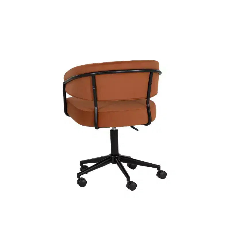 Sedia da ufficio regolabile Caramel Velvet