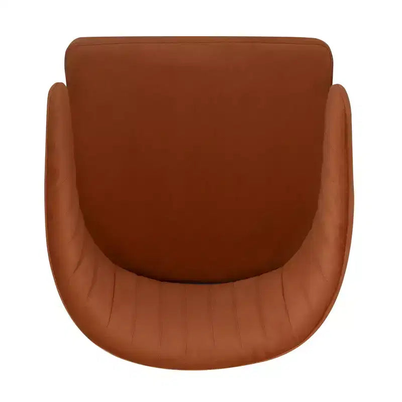 Sedia da ufficio regolabile Caramel Velvet