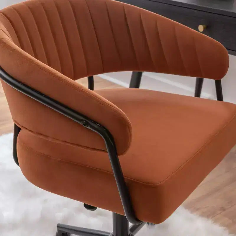 Sedia da ufficio regolabile Caramel Velvet