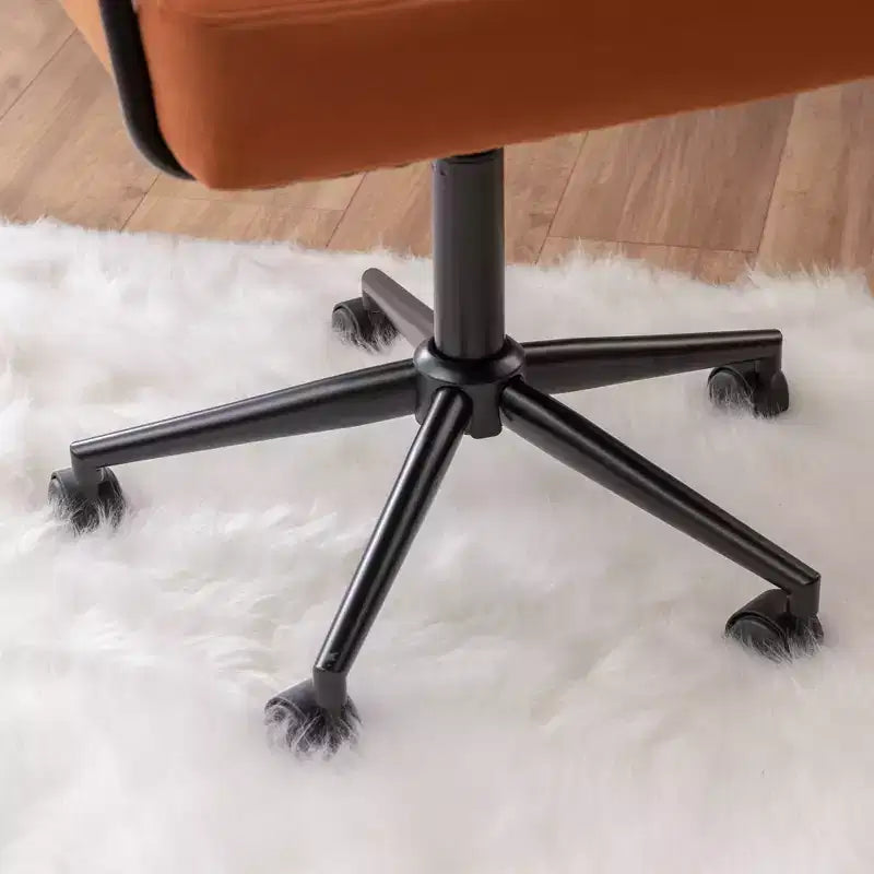 Sedia da ufficio regolabile Caramel Velvet