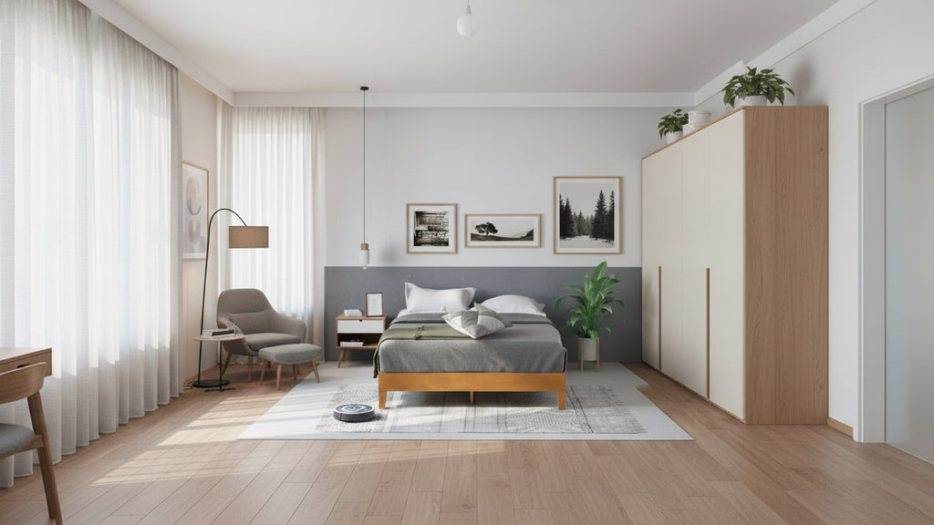 Base letto a piattaforma in legno da 12 pollici – Non necessita di doghe