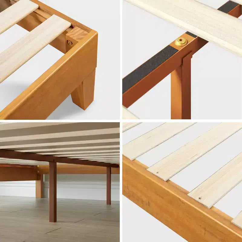 Base letto a piattaforma in legno da 12 pollici – Non necessita di doghe