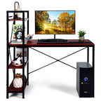 Scrivania per computer da 47,5" con libreria a 4 ripiani