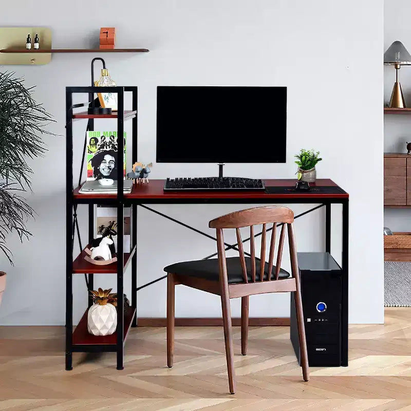 Scrivania per computer da 47,5" con libreria a 4 ripiani