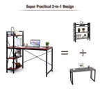 Scrivania per computer da 47,5" con libreria a 4 ripiani