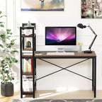 Scrivania per computer da 47,5" con libreria a 4 ripiani