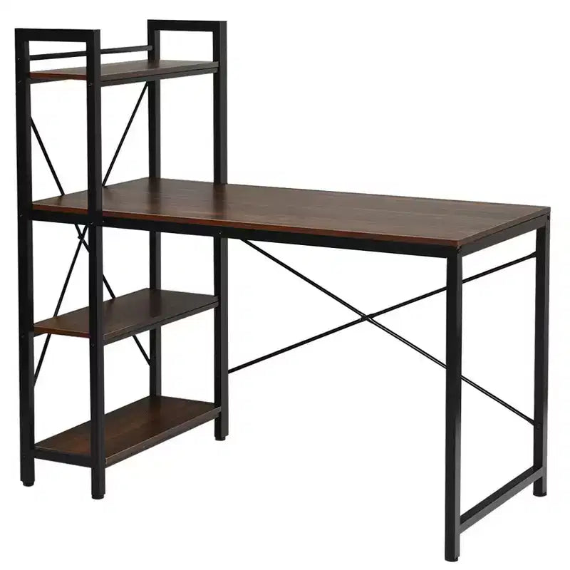 Scrivania per computer da 47,5" con libreria a 4 ripiani