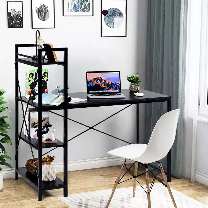 Scrivania per computer da 47,5" con libreria a 4 ripiani