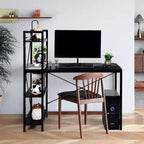 Scrivania per computer da 47,5" con libreria a 4 ripiani