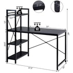 Scrivania per computer da 47,5" con libreria a 4 ripiani