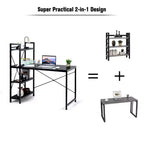 Scrivania per computer da 47,5" con libreria a 4 ripiani
