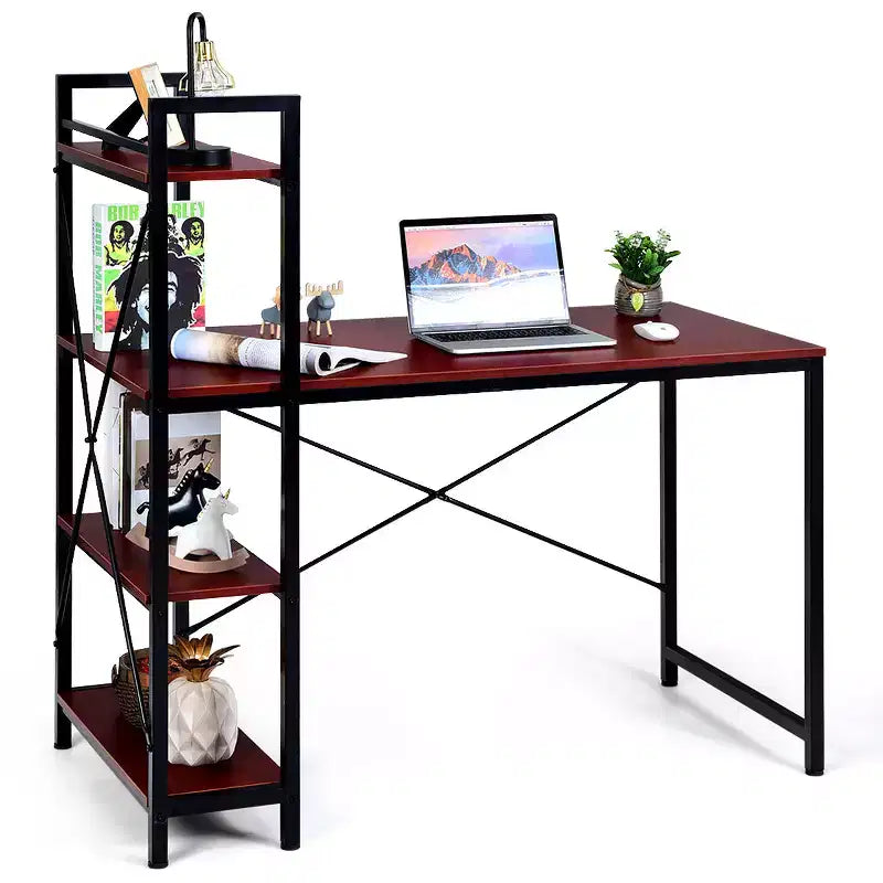 Scrivania per computer da 47,5" con libreria a 4 ripiani