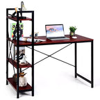 Scrivania per computer da 47,5" con libreria a 4 ripiani